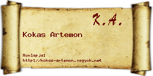 Kokas Artemon névjegykártya